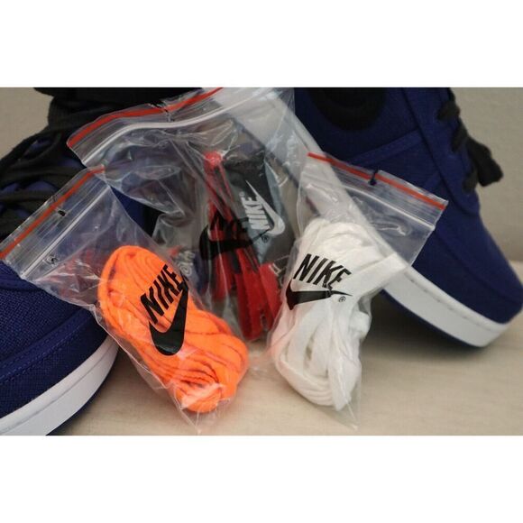 Stüssy x Nike DX5425-400 Men's Sz 8 Deep Royal Blue Vandal High Sneakers - Picture 3 of 11